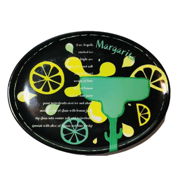 Precidio Mixed Drink Recipe Snack Plate Set of 4 Appetizer Plates - Picture 4 of 6